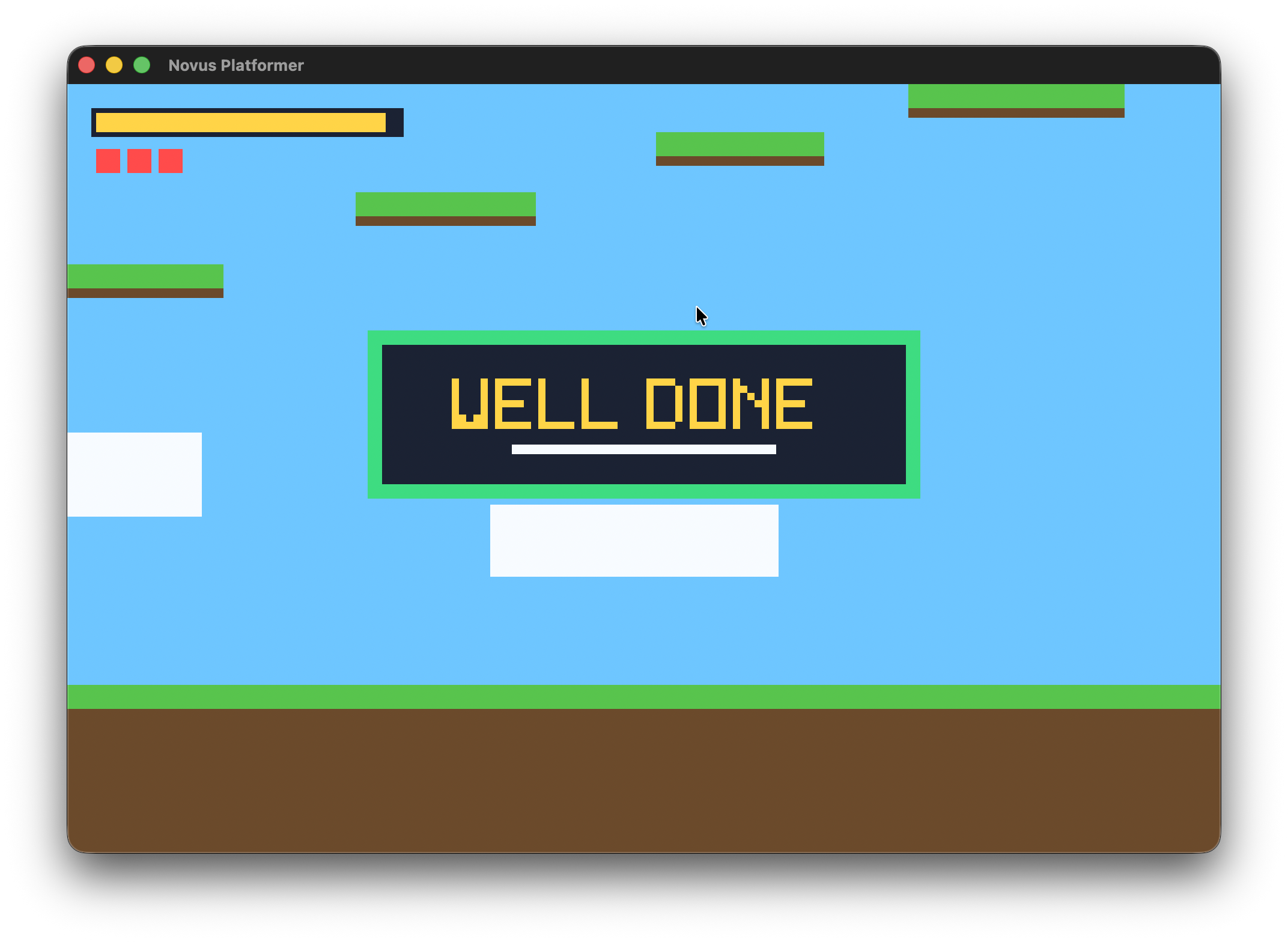Platformer Written in Novus